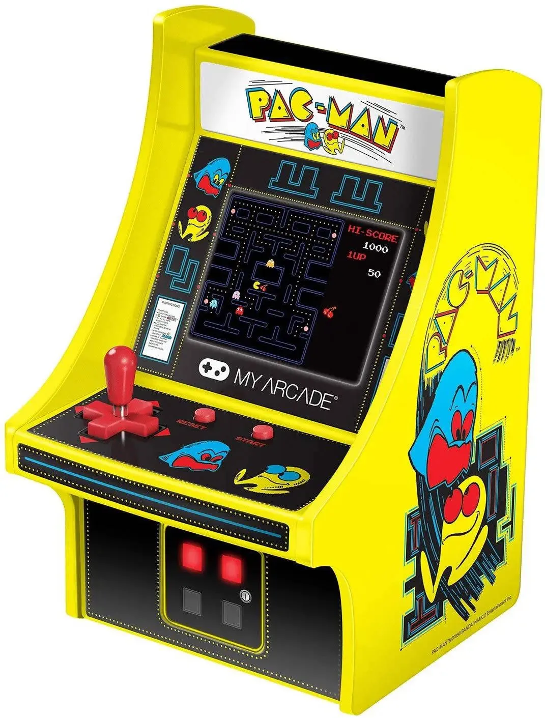 My Arcade Micro Player Mini Arcade Machine: Pac-Man Video Game, Fully Playable, 6 Inch Collectible