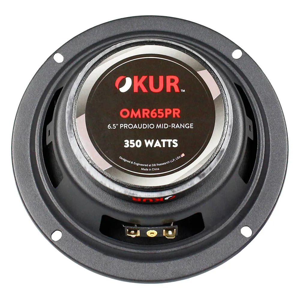 OKUR 6.5" Midrange Speaker Pair Pro Audio 4 Ohm 350 Watts Max Power OMR65PR