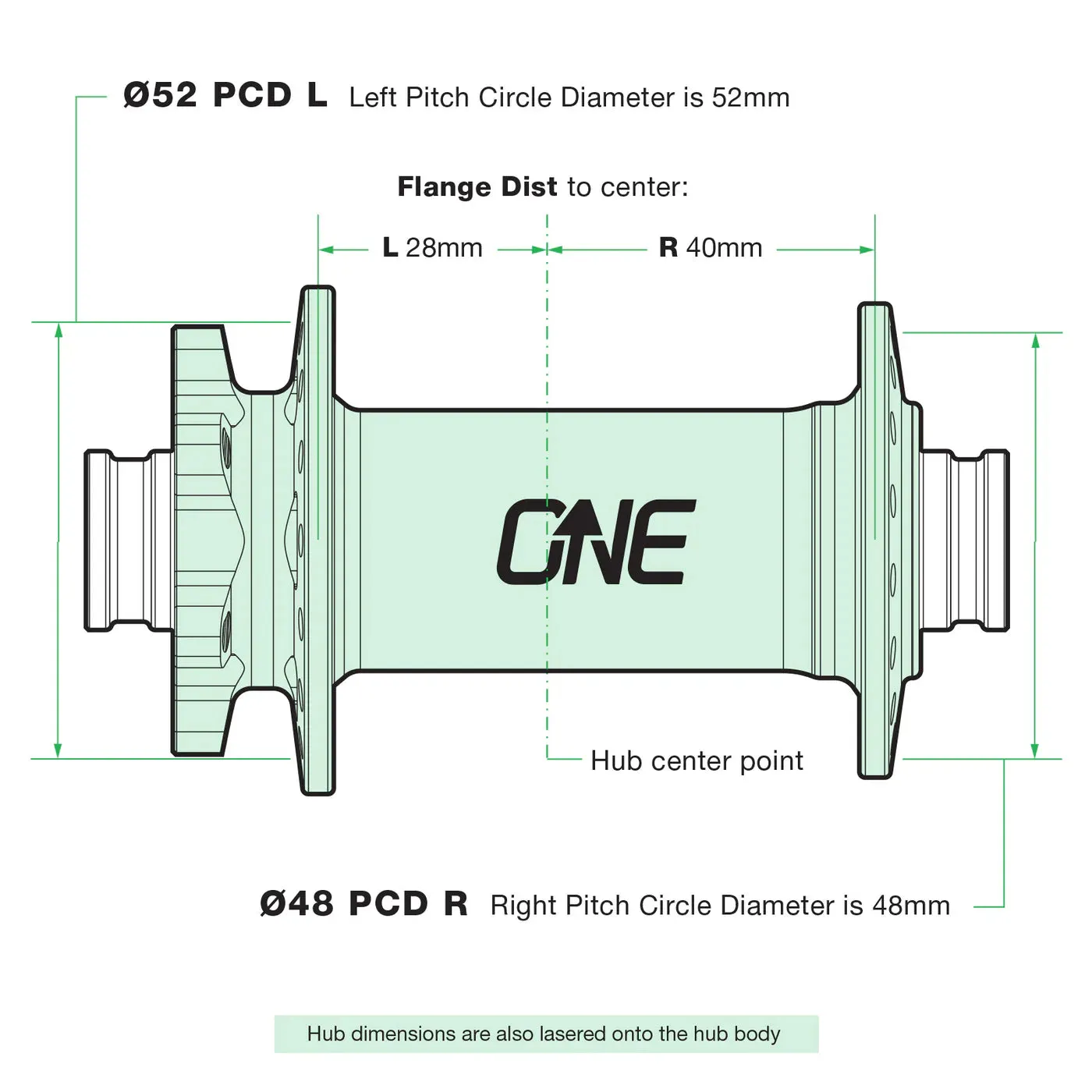 OneUp Front Hub Boost 32H