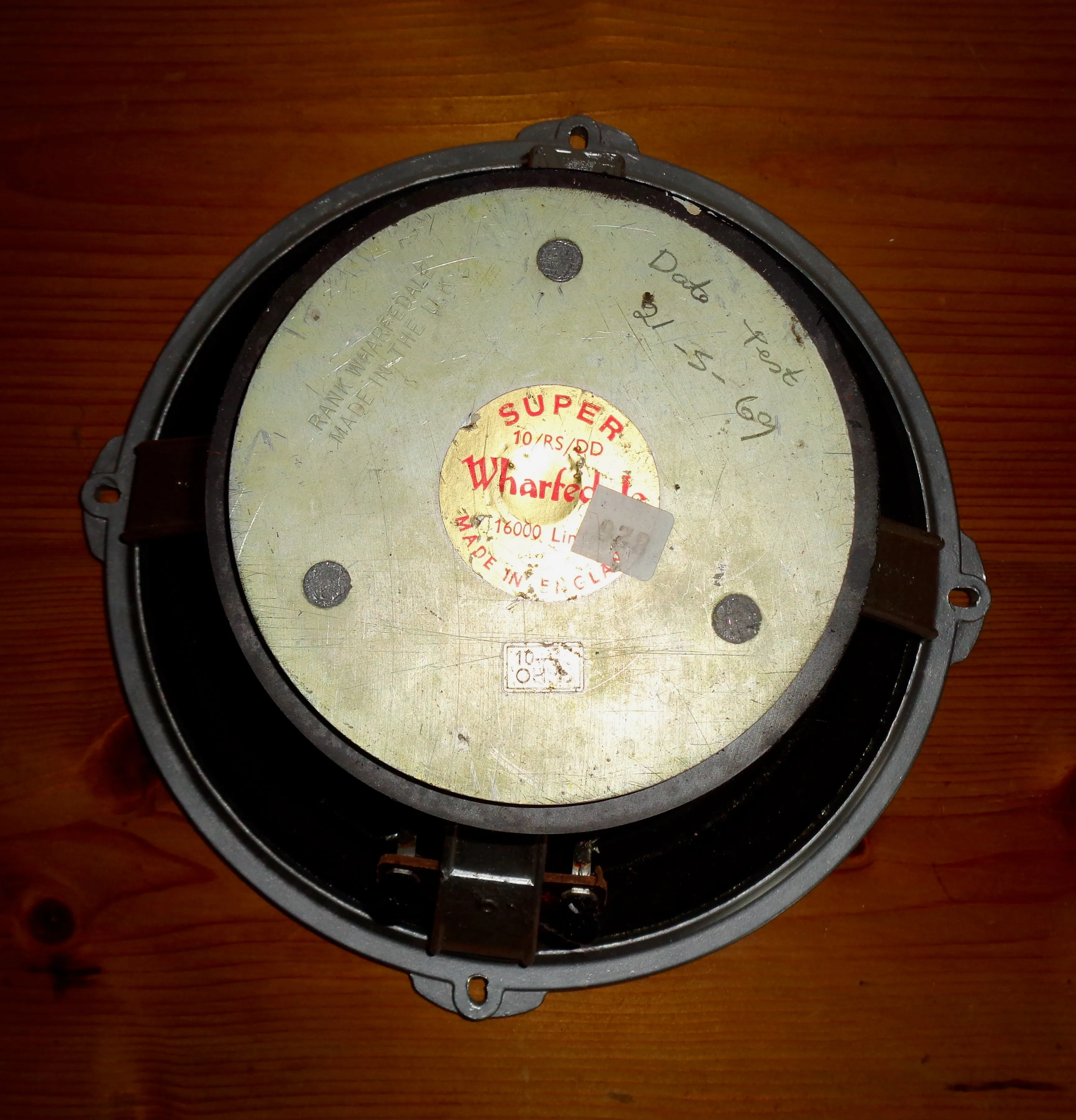 Pair of 1960s Wharfedale Super 10/RS/DD Loudspeaker Driver Units