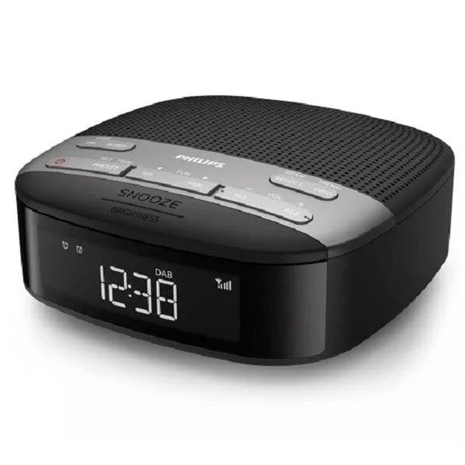 Philips DAB  FM Clock Radio Alarm LED Black