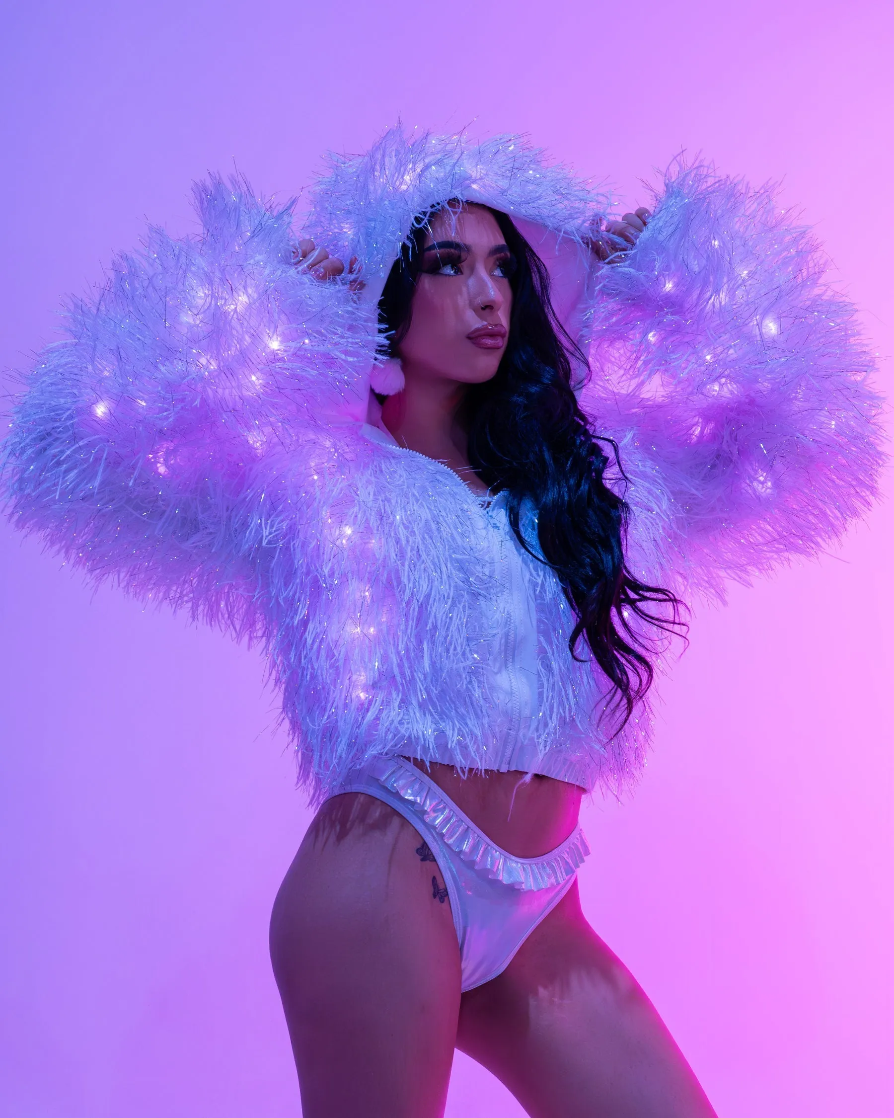 Pink LED Funkmaster Crop Jacket