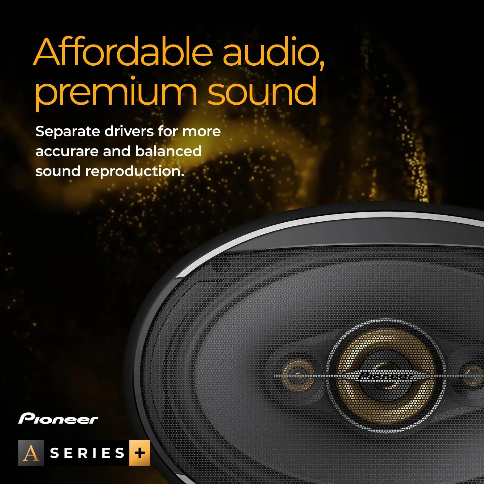 Pioneer TS-A1681F 6.5" 350 Watt 4-Way Full-Range Coaxial Car Speakers (pair)