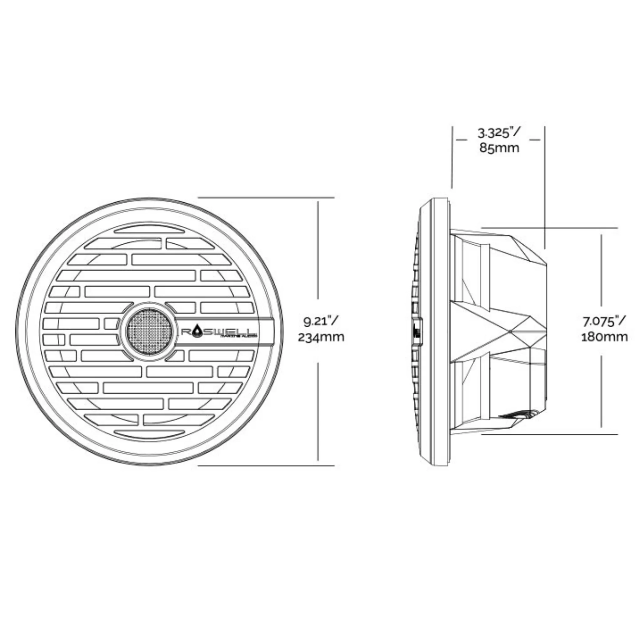 R1 8" Marine Speaker