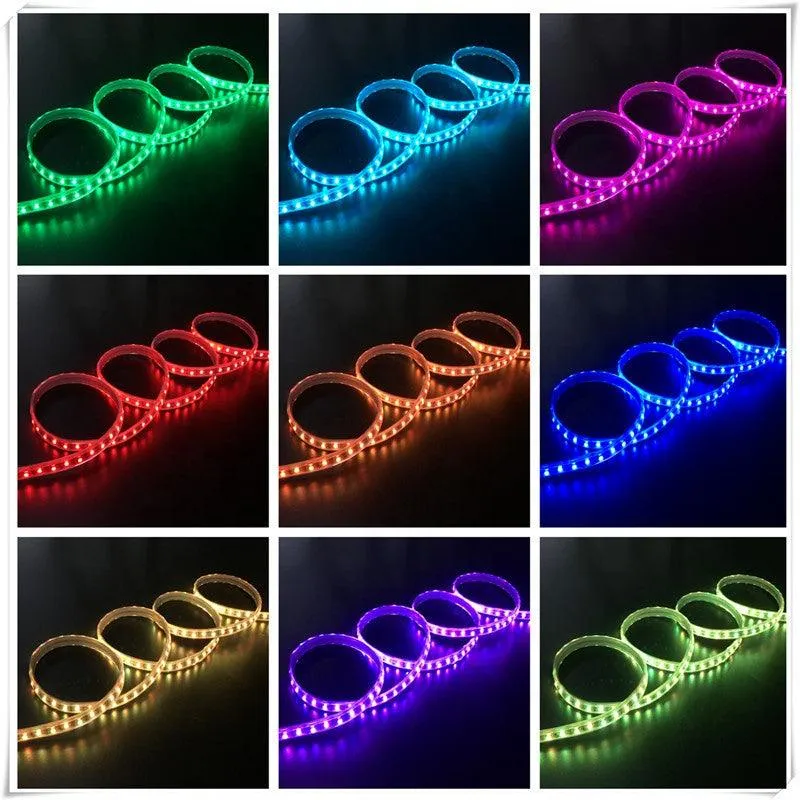 RGB LED Strip 120 LEDs/m 220V IP65 Wireless Bluetooth App Control with Remote
