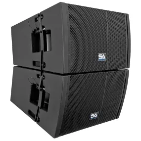 SAXLP-12P - Pair of Passive 12 Inch Line Array Speakers with Dual Compression Drivers