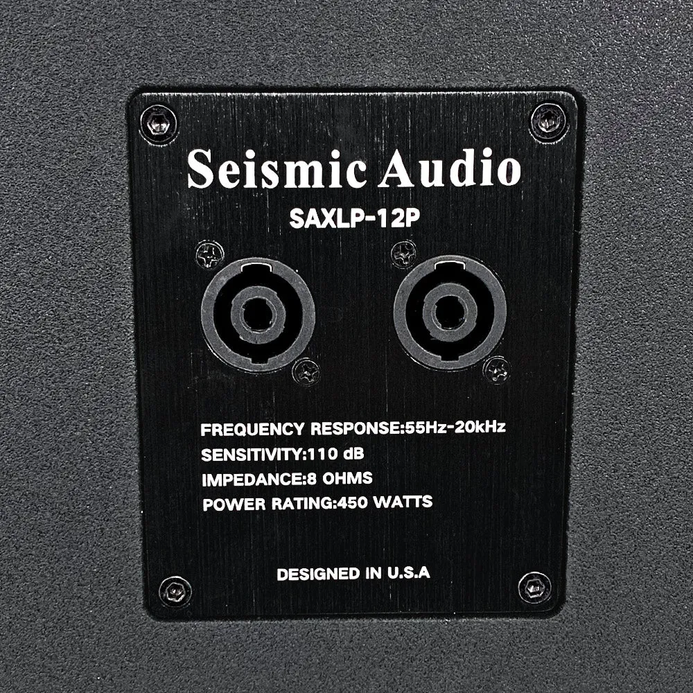 SAXLP-12P - Pair of Passive 12 Inch Line Array Speakers with Dual Compression Drivers