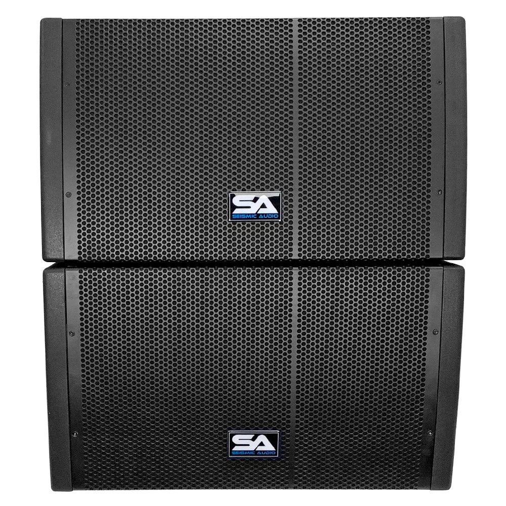 SAXLP-12P - Pair of Passive 12 Inch Line Array Speakers with Dual Compression Drivers
