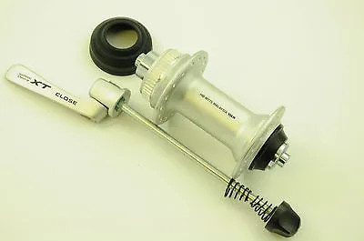 SHIMANO DEORE XT HB-M775 32H Q-R DISC FRONT HUB CENTRE LOCK  SKEWER SILVER