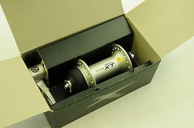 SHIMANO DEORE XT HB-M775 32H Q-R DISC FRONT HUB CENTRE LOCK  SKEWER SILVER