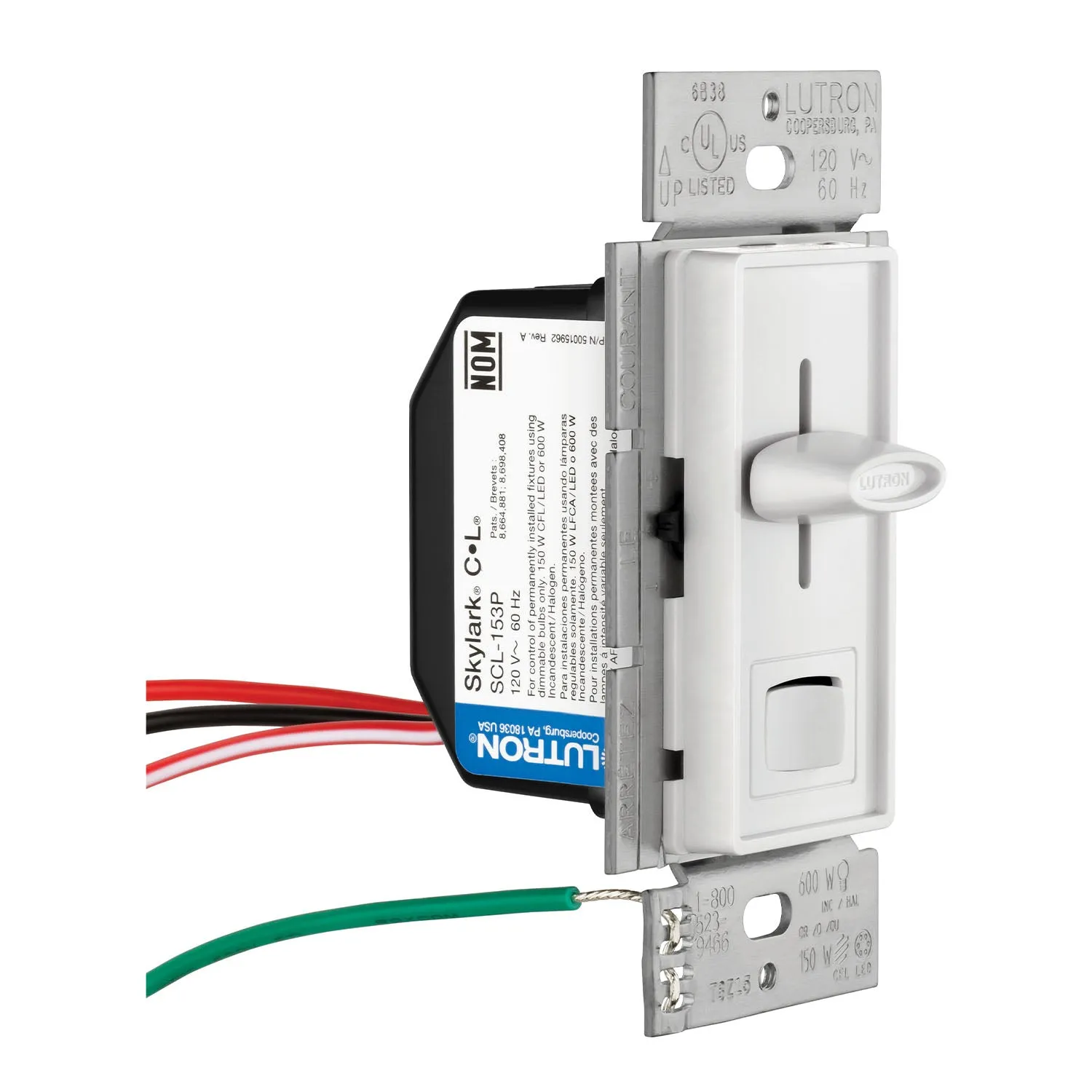 Skylark LED  Dimmer Switch, 150-Watt, Single Pole or 3-Way, White