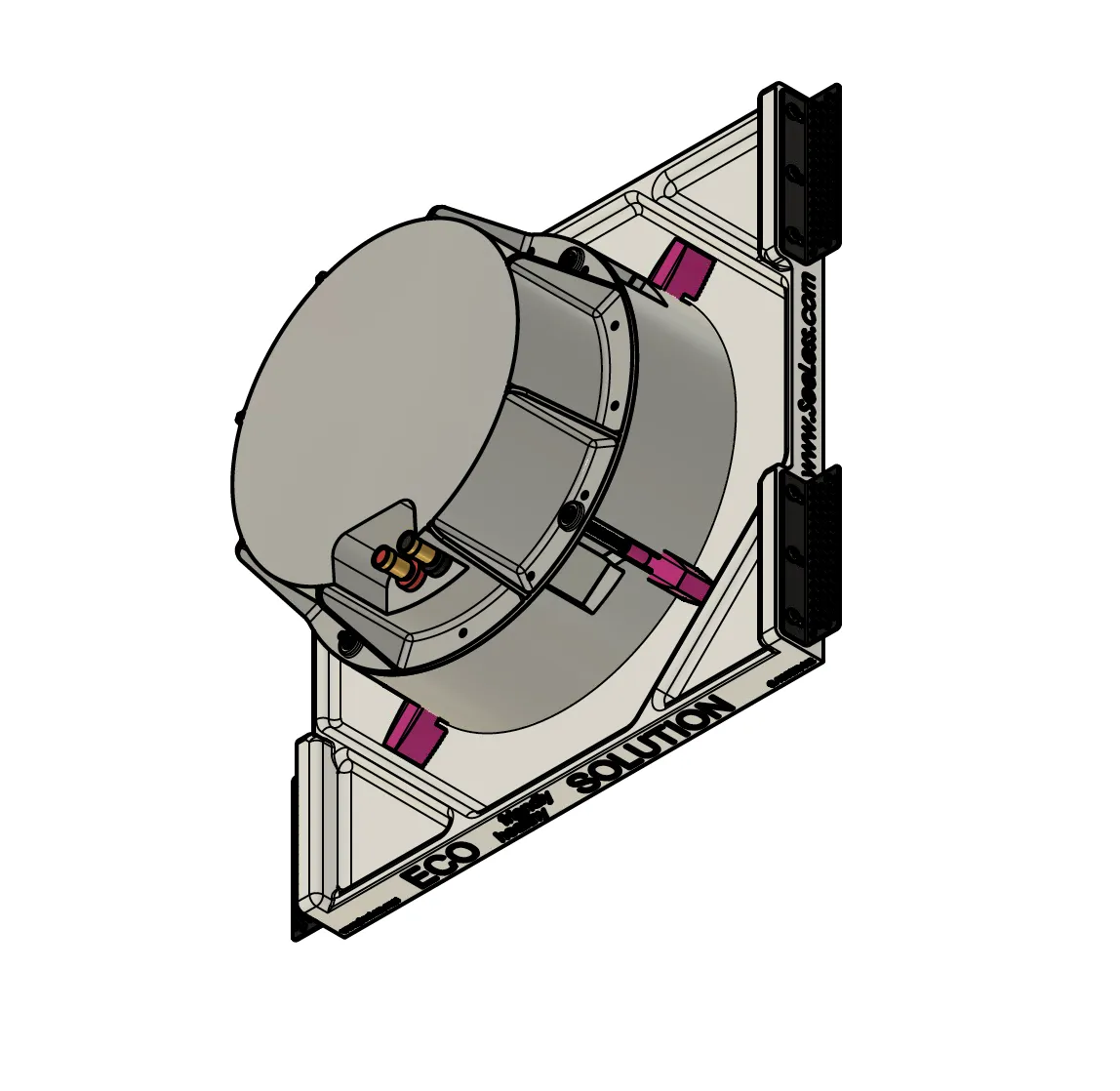SL-WICS7R-030 Wisdom Speaker Round Mount | Flush In-Wall Mount