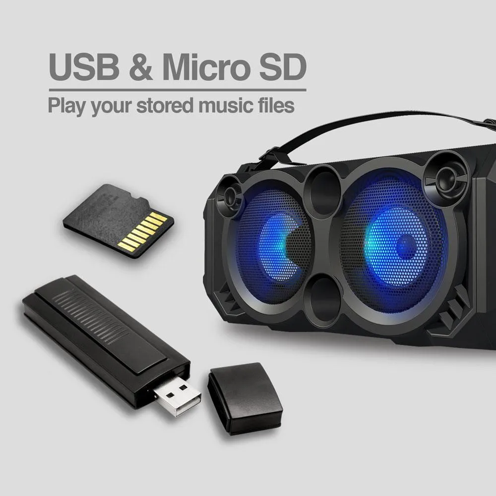 SLAMBOX LED PLUS BEATS WIRELESS BT SPEAKER