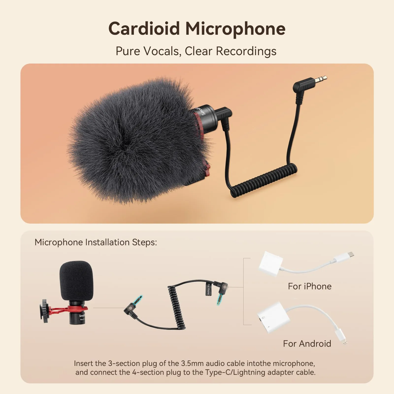 SMALLRIG 3384-US Professional Phone Video Rig Kit for Vlogging & Live Streaming, Black