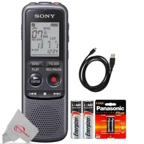 Sony 4GB PX Series MP3 Digital Voice IC Recorder With Built-In Stereo Microphone   2AA Batteries