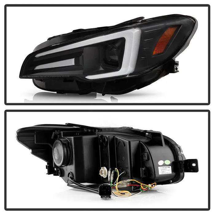 Spyder Impreza WRX 15-20 SEQ Switch Back Headlights Black
