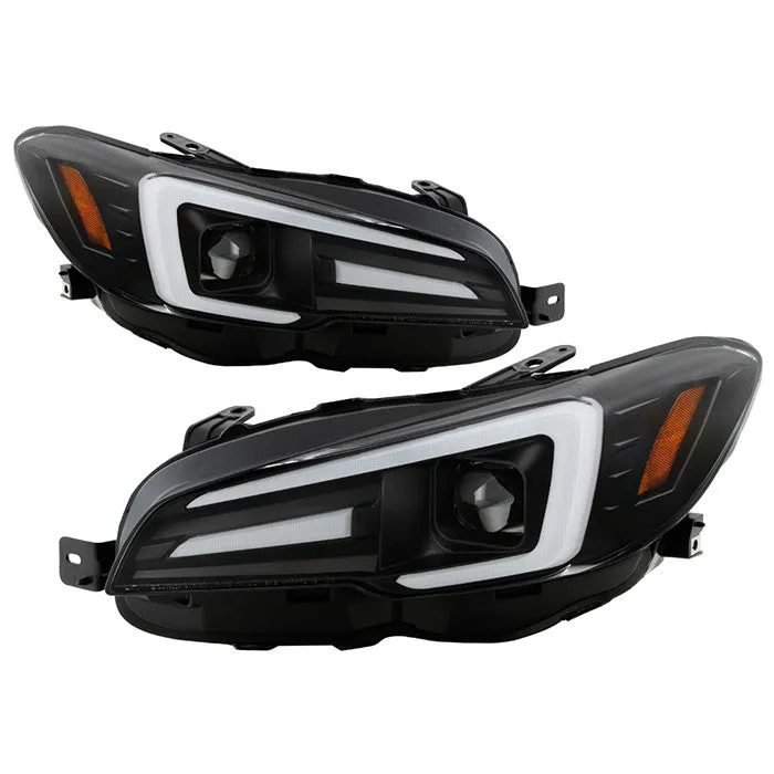 Spyder Impreza WRX 15-20 SEQ Switch Back Headlights Black