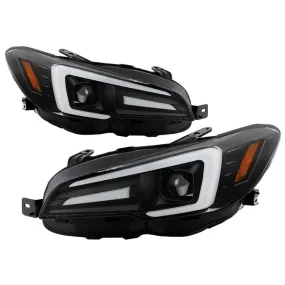 Spyder Impreza WRX 15-20 SEQ Switch Back Headlights Black