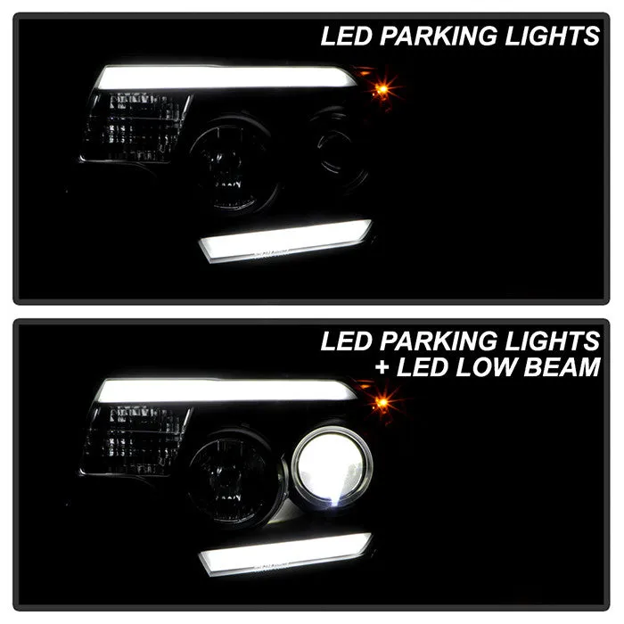 Spyder Platinum Toyota Tacoma 12-15 LED Bar Headlights Black