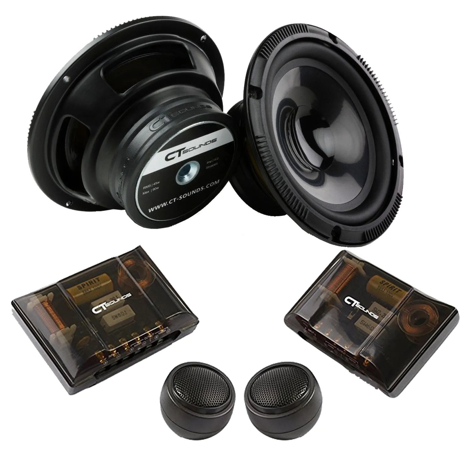 STRATO-6-5-COM // Strato 6.5 Inch 240 Watt 2-Way Component Speaker Set