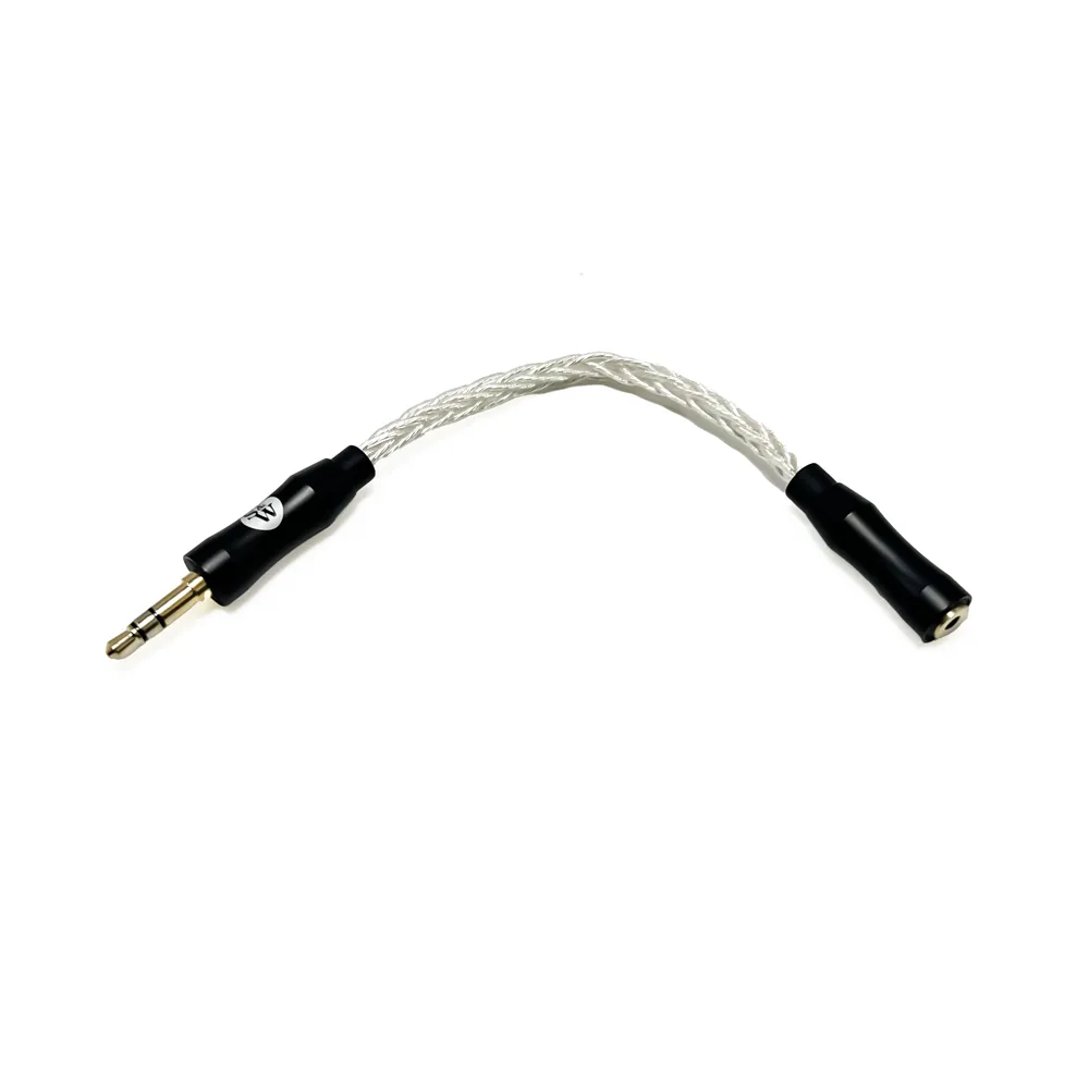 Strauss & Wagner SW-2535A 2.5mm Female to 3.5mm Male 8-Core Silver Adapter