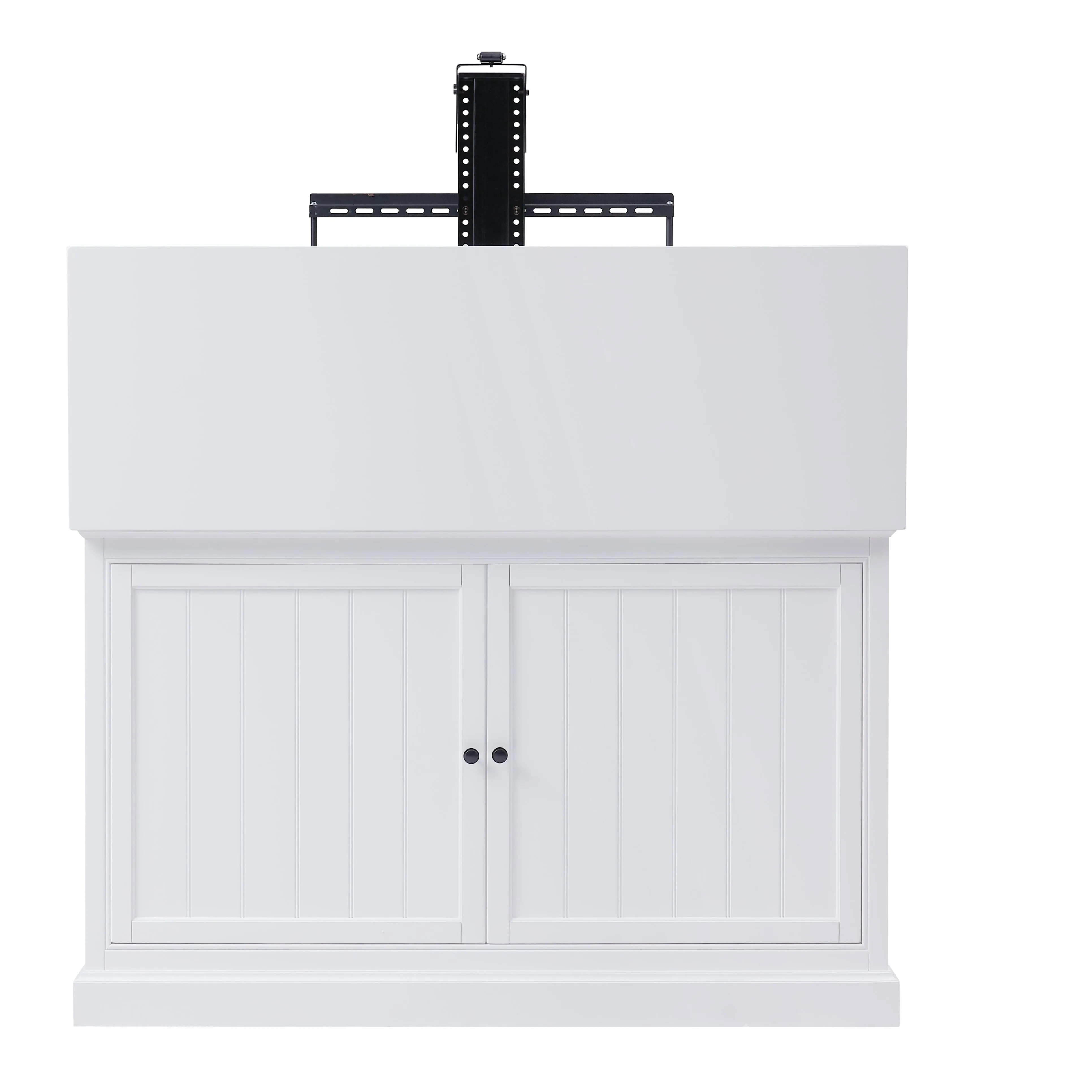 The Shoreline 74010 White Smart TV Lift Cabinet for 65 Inch Flat screen TVs