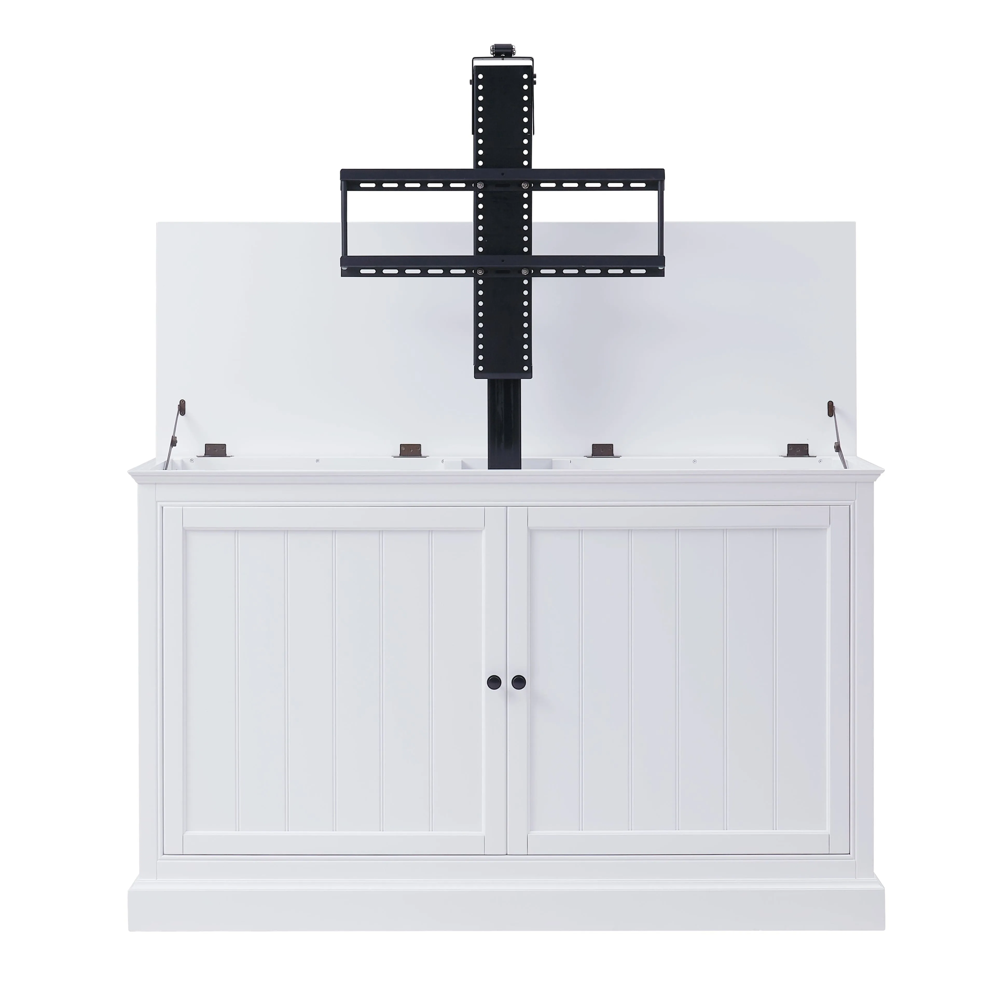 The Shoreline 74010 White Smart TV Lift Cabinet for 65 Inch Flat screen TVs