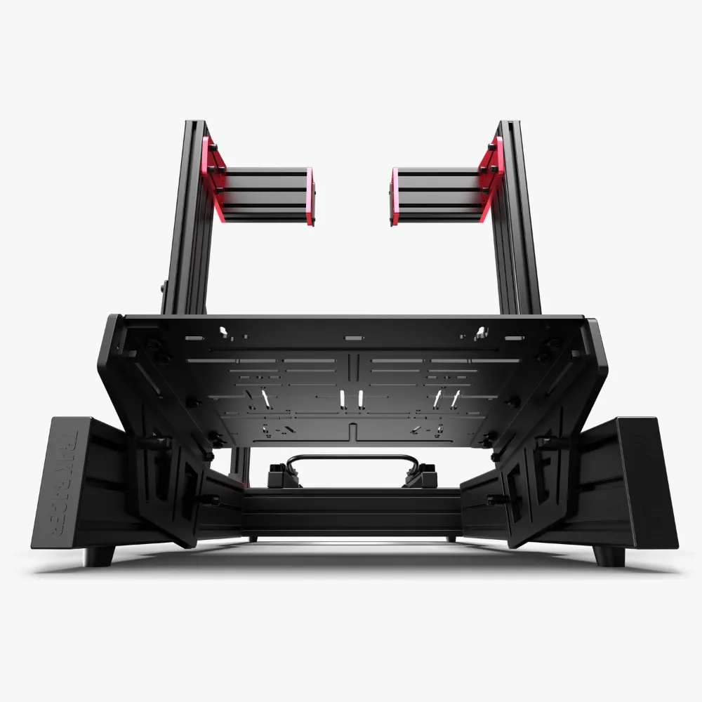 Trak Racer TR120 Racing Cockpit with TR One Wheel Mount for Fanatec Direct Drive Wheels and Rally Seat