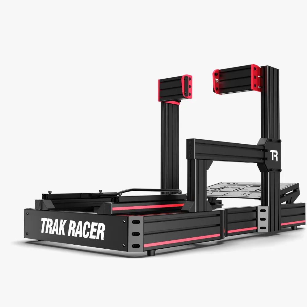 Trak Racer TR120 Racing Cockpit with TR One Wheel Mount for Fanatec Direct Drive Wheels and Rally Seat