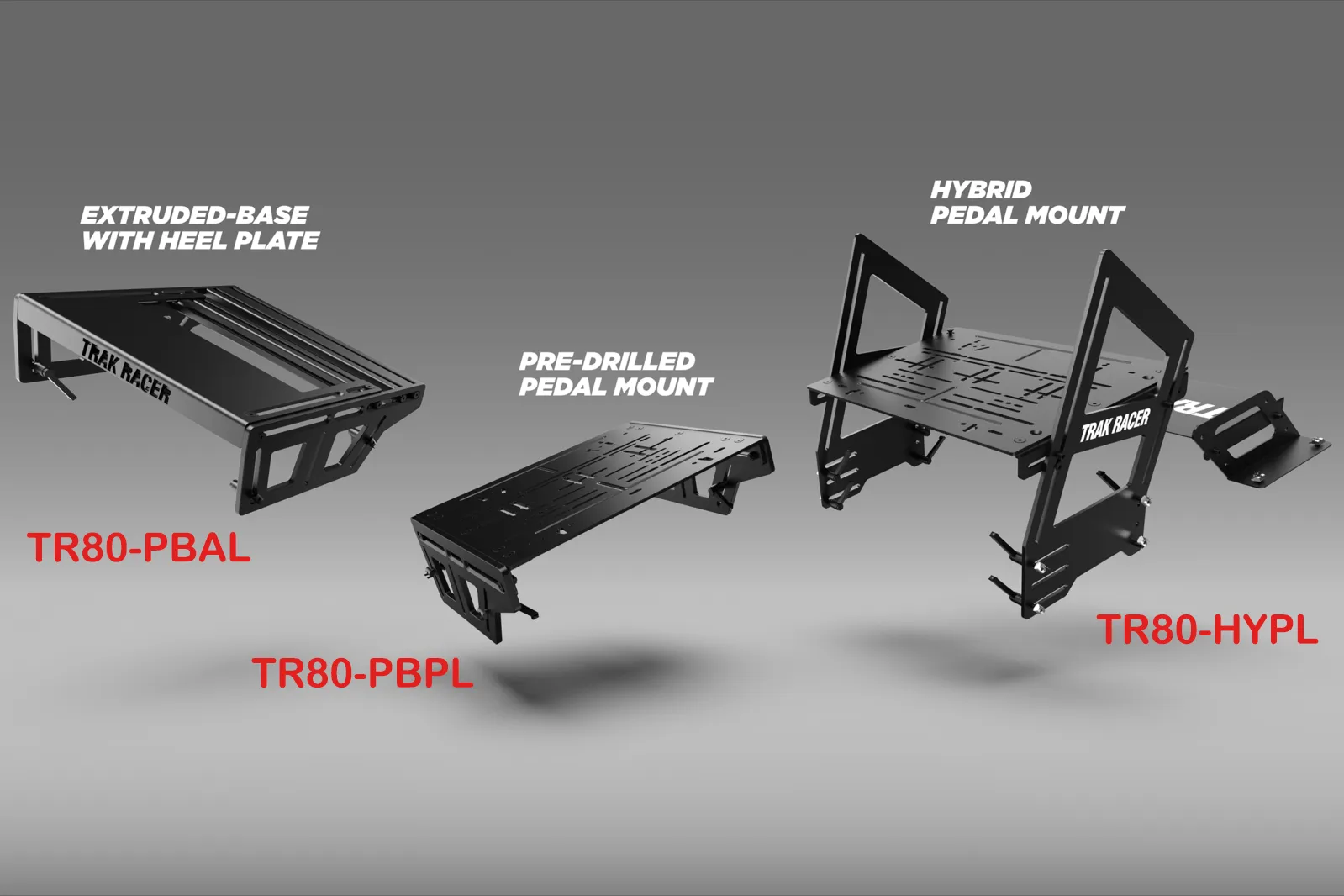 Trak Racer TR120 Racing Cockpit with TR One Wheel Mount for Fanatec Direct Drive Wheels and Rally Seat
