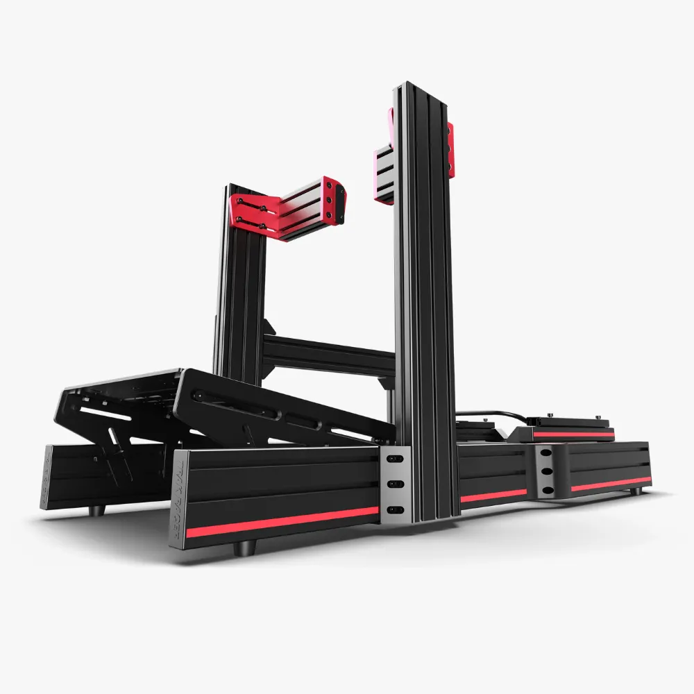 Trak Racer TR120 Racing Cockpit with TR One Wheel Mount for Fanatec Direct Drive Wheels and Rally Seat