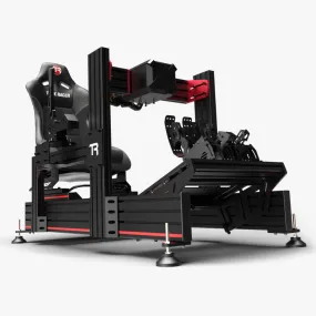 Trak Racer TR160 MK4 Racing Cockpit with TR One Universal Mount for Fanatec Direct Drive Wheels (seat not included)