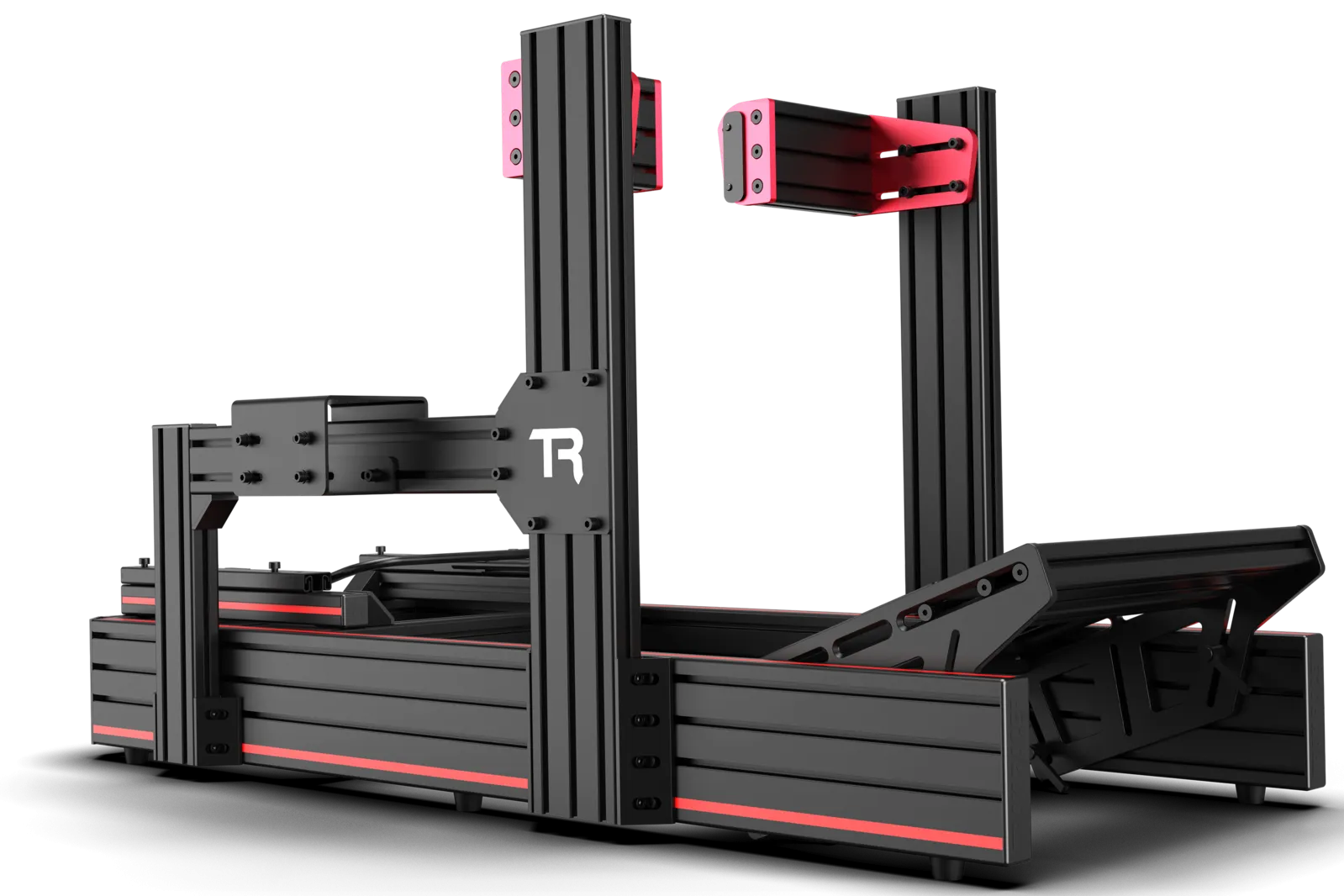 Trak Racer TR160 MK4 Racing Cockpit with TR One Universal Mount for Fanatec Direct Drive Wheels (seat not included)