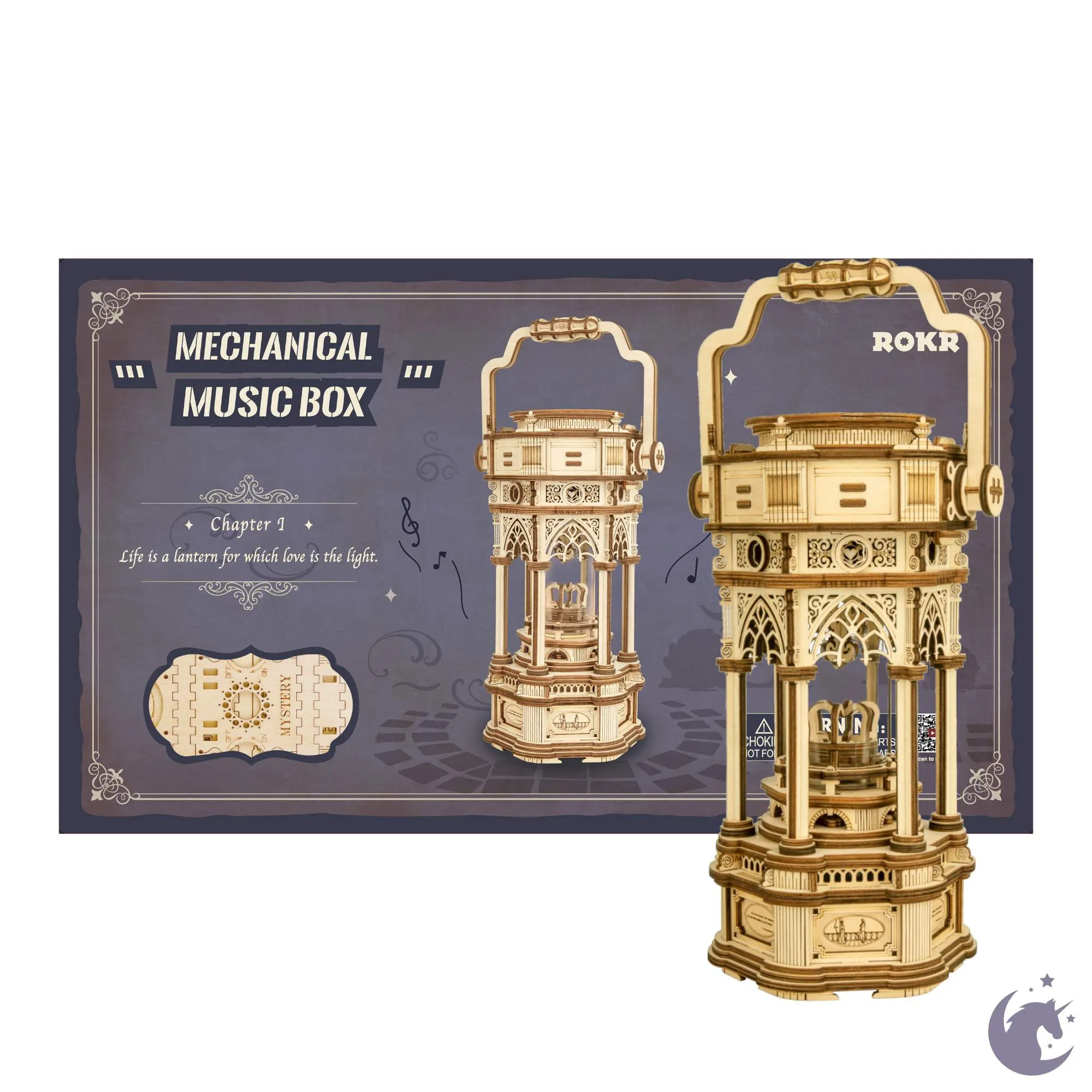 Victorian Lantern | Robotime ROKR AMK61 DIY Mechanical Music Box