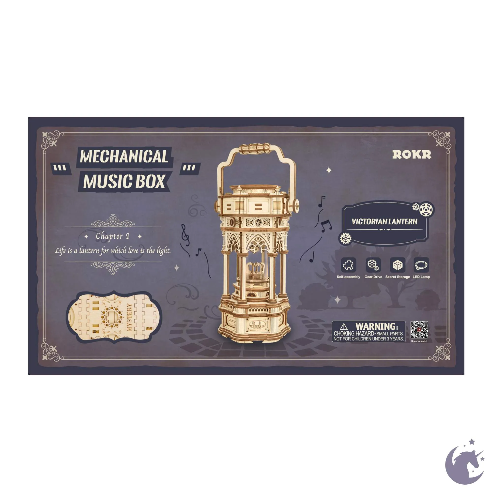 Victorian Lantern | Robotime ROKR AMK61 DIY Mechanical Music Box