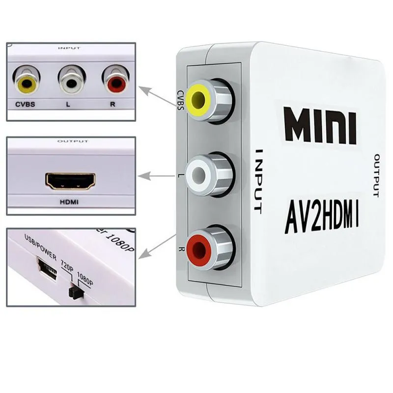 Video Audio Converter RCA to HDMI