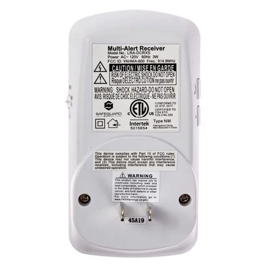 Wireless Doorbell   Flashing Strobe Receiver Kit from Safeguard Supply LRA-D1000S-L