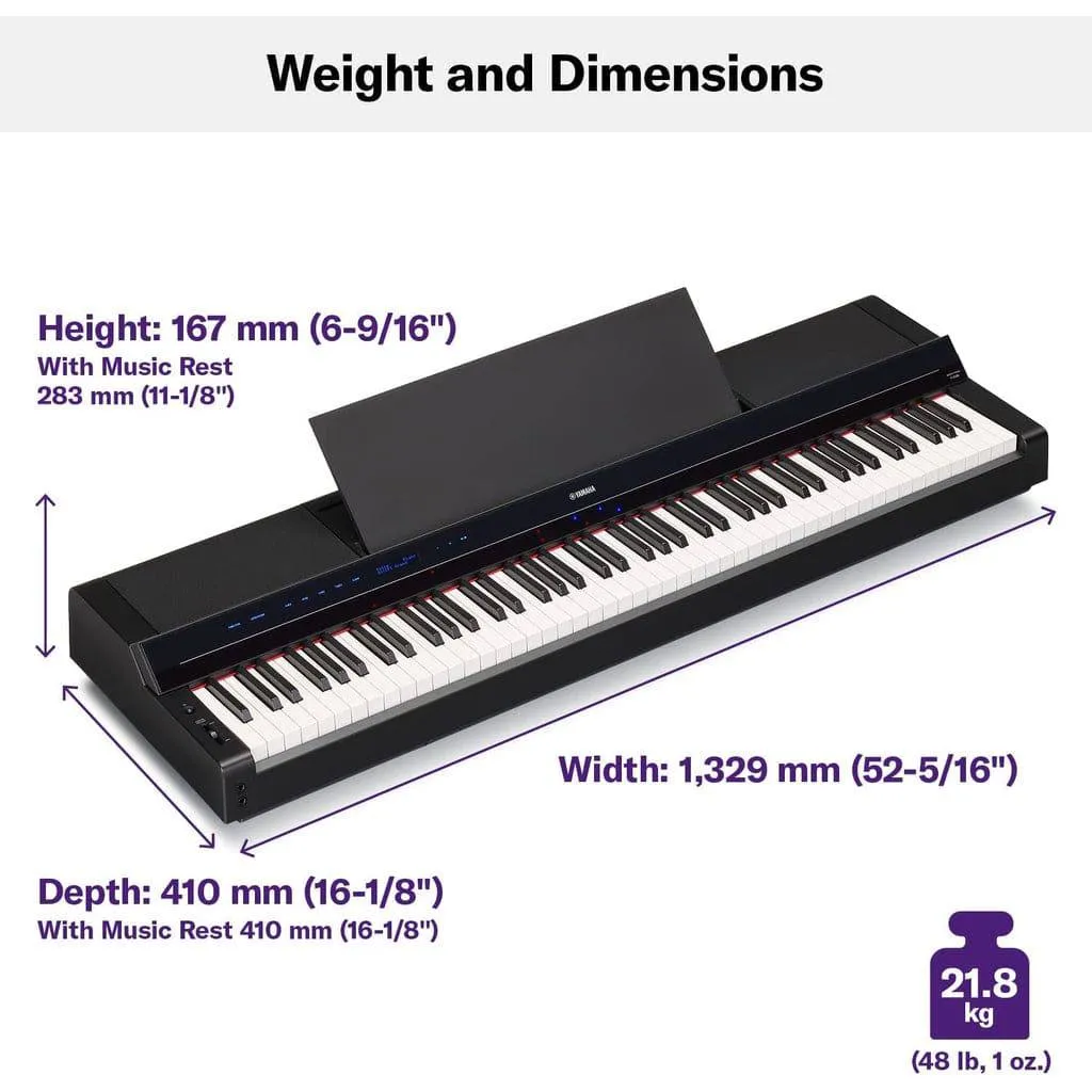 Yamaha PS500 88-key Smart Digital Piano - Black