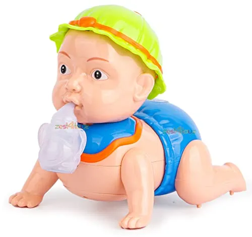 zest 4 toyz Musical Baby Crawling Toy for Kids with 3D Lights & Music Toys for Babies - Multicolor (Pack of 1)