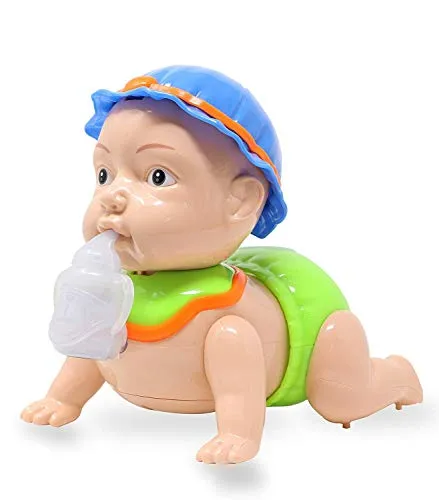 zest 4 toyz Musical Baby Crawling Toy for Kids with 3D Lights & Music Toys for Babies - Multicolor (Pack of 1)