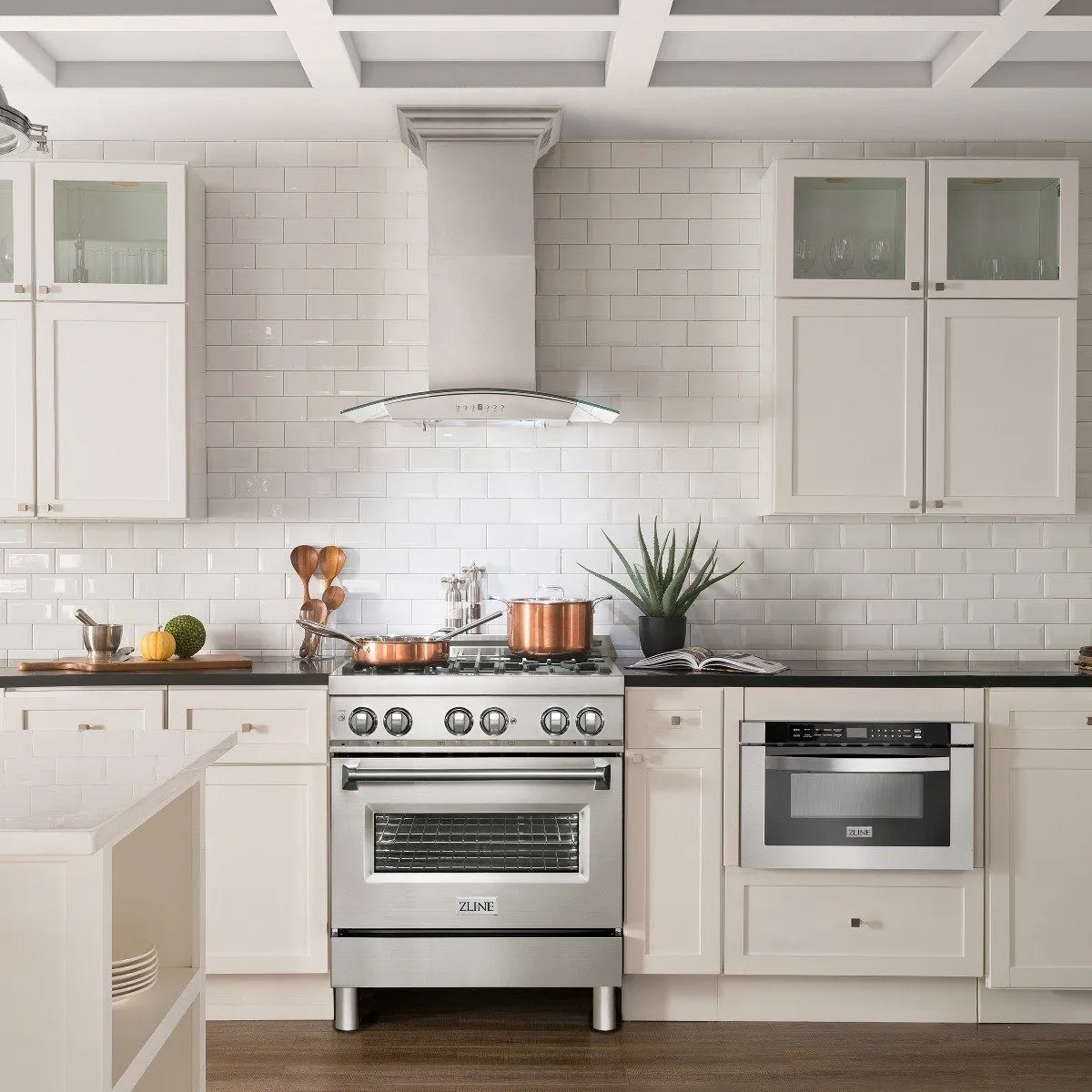 ZLINE 24-Inch Wall Mount Range Hood in Stainless Steel with Built-in CrownSound Bluetooth Speakers (KN4CRN-BT-24)